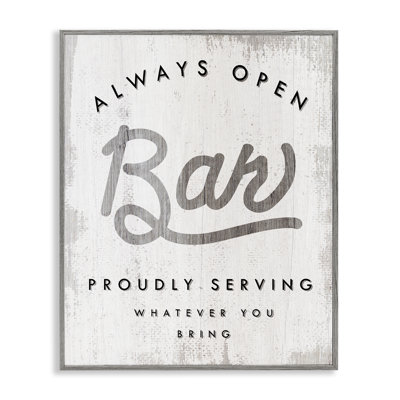 Plaque de bar toujours ouverte par Drob