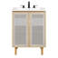Calla 24" Perforated Metal Bathroom Vanity-95616639-95616640