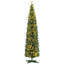 Grand sapin de Noël artificiel pré-éclairé avec lumières DEL blanches chaudes et pointes, pour la décoration de Noël