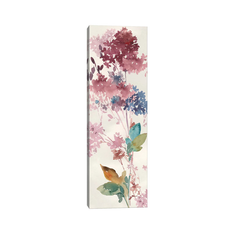 Hydrangea by Asia Jensen - Wrapped Canvas Panoramic Print, 30.48 cm H x 91.44 cm W x 1.91 cm D
