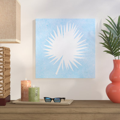 « tropical fun palms silhouette iii », reproduction de peinture à l’aquarelle sur toile