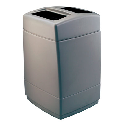 PolyTec Plastic Open Trash Can - 55 Gallons