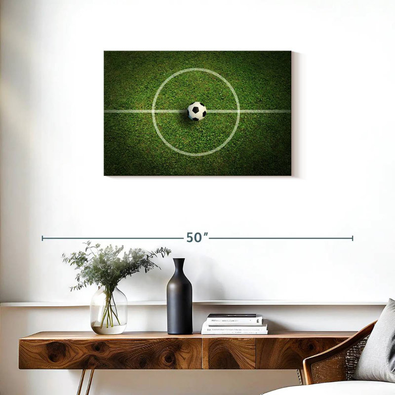 Ballon de football Sireci sur la ligne, H 20 po x l 30 po