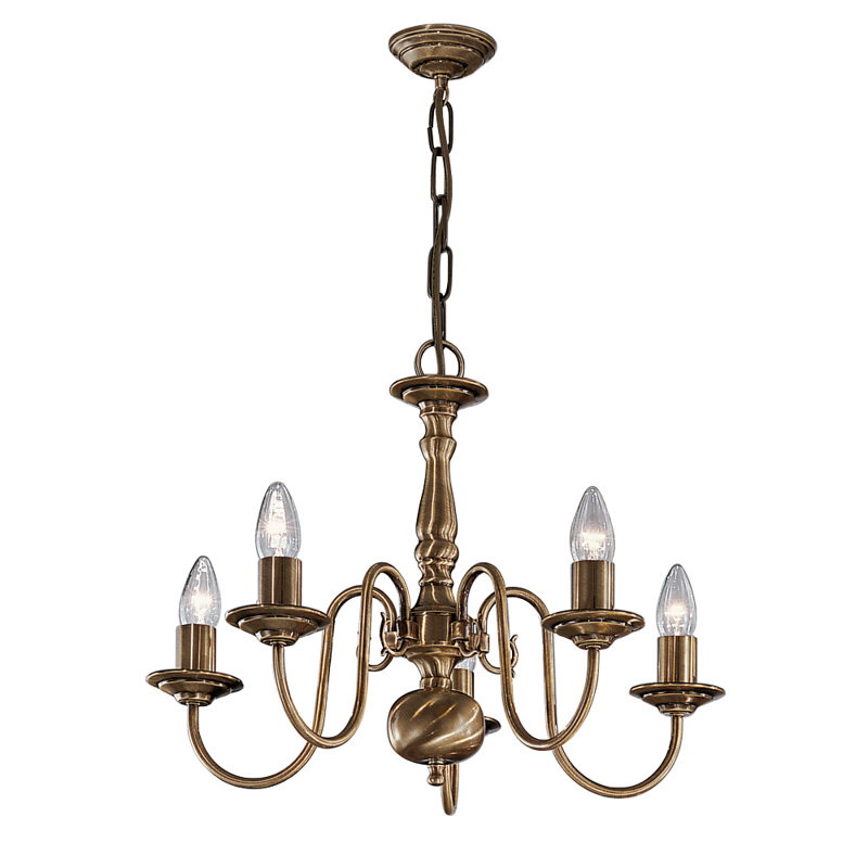 Frontenac 5 - Light Candle Style Chandelier