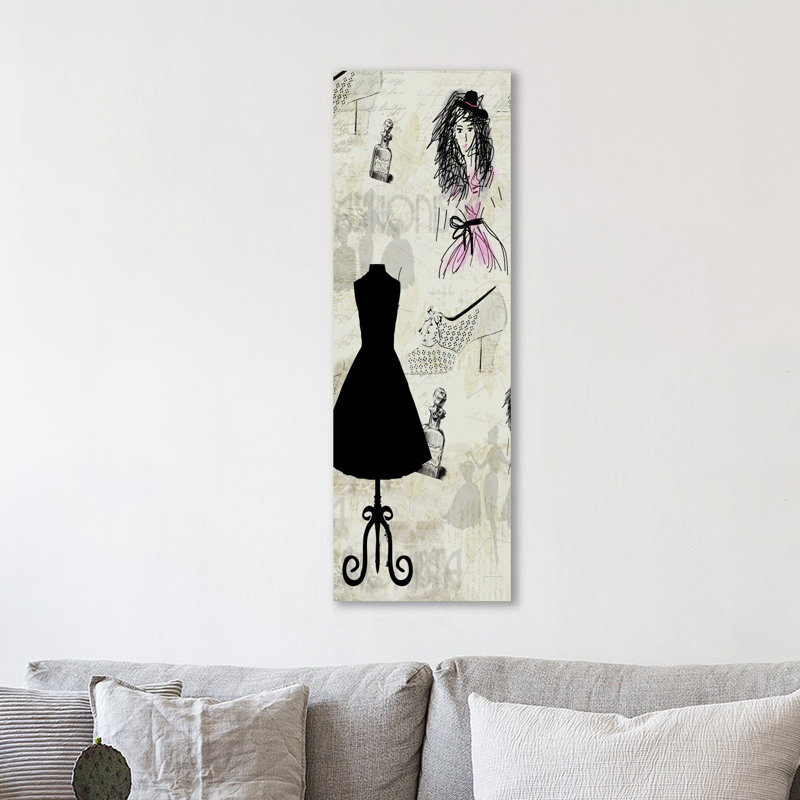 Fashion-ista 1 by Kimberly Allen - Wrapped Canvas Panoramic Print, 91 cm H x 30 cm W x 4 cm D