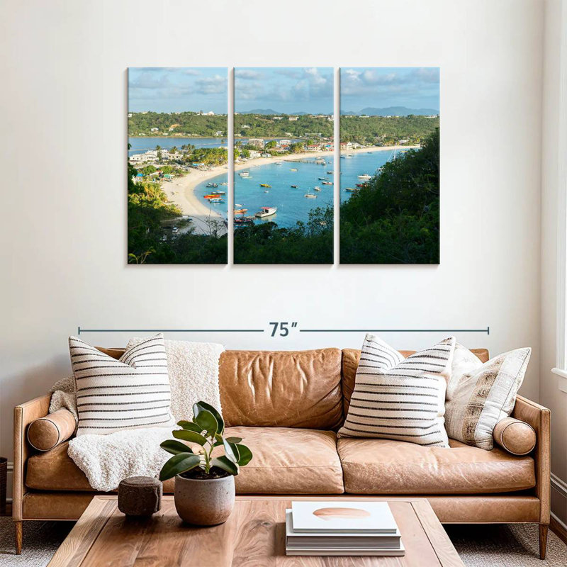 Busy Anguilla Bay, H 36 po x l 57 po