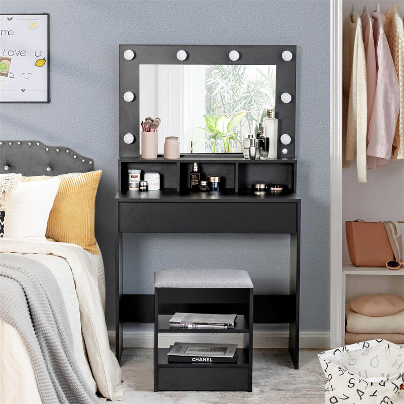 Nenia Dressing Table with Mirror