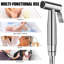 Douchette pour bidet en nickel brossé-126609475