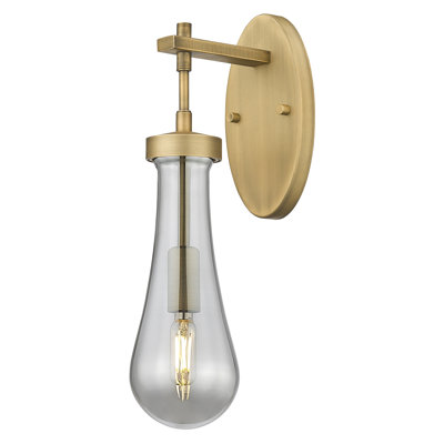 Downtown Urban - Edwa - 1 Light Wall-mounted Sconce - Glass Shade