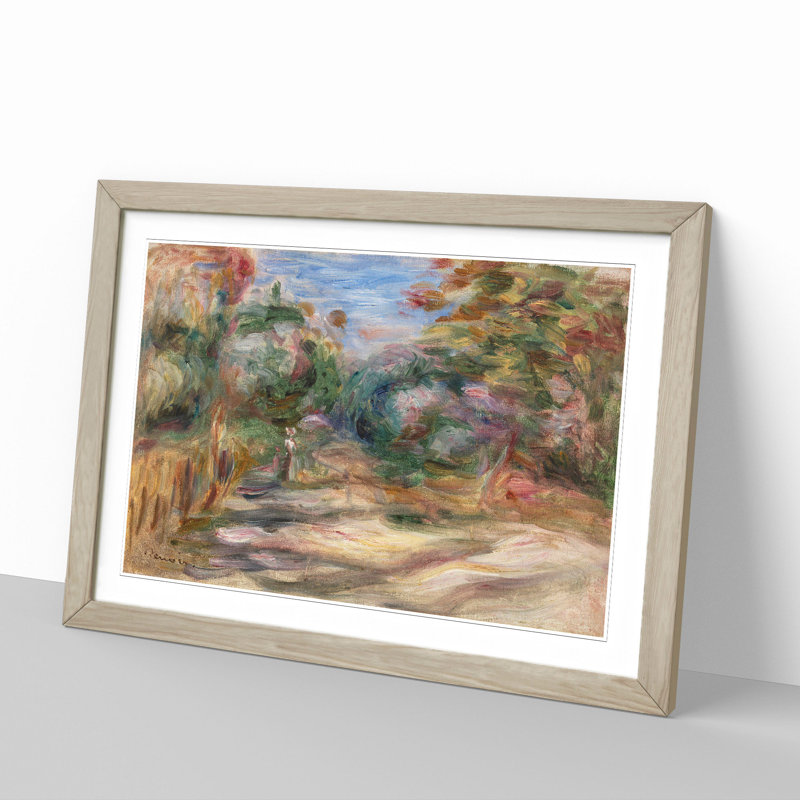 Landscape Vol.5 by Pierre-Auguste Renoir - Picture Frame Painting, 27cm H x 36cm W x 2cm D, Oak Framed