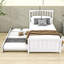 Lit plateforme simple en bois avec lit gigogne Mashonda-1918543303
