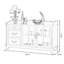 Buffet en merisier massif et bois manufacturé-132397274