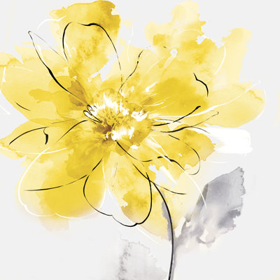 «Tender Love II, version jaune sur toile» par Eva Watts