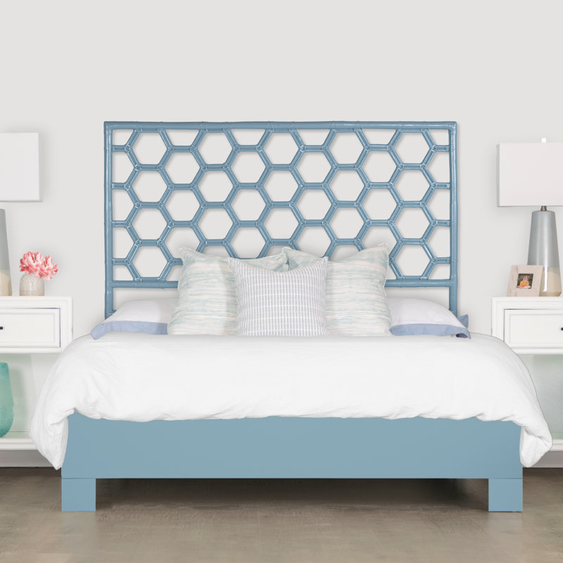 Lit plateforme Honeycomb, Simple, Pool Blue