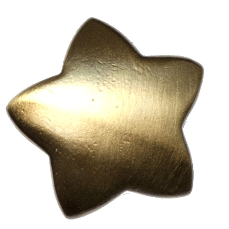 Poignée fantaisie étoile 1 po Star, Laiton