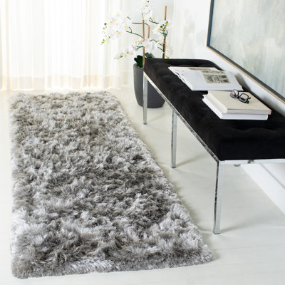 Morrell Shag Hand Tufted Performance Solid Color Rug