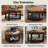 Farmhouse Upholstered Storage Tufted Ottoman with Free Tray-41044986
