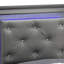 Lit simple Lorana G6502C-TB3, noir métallique-1818770726-1818770724