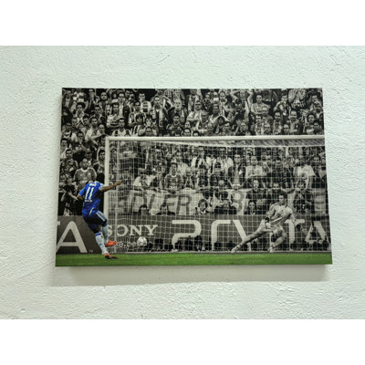 Élégante impression sur toile de pénalité de football - œuvre emblématique de soccer, toile tendue 1P