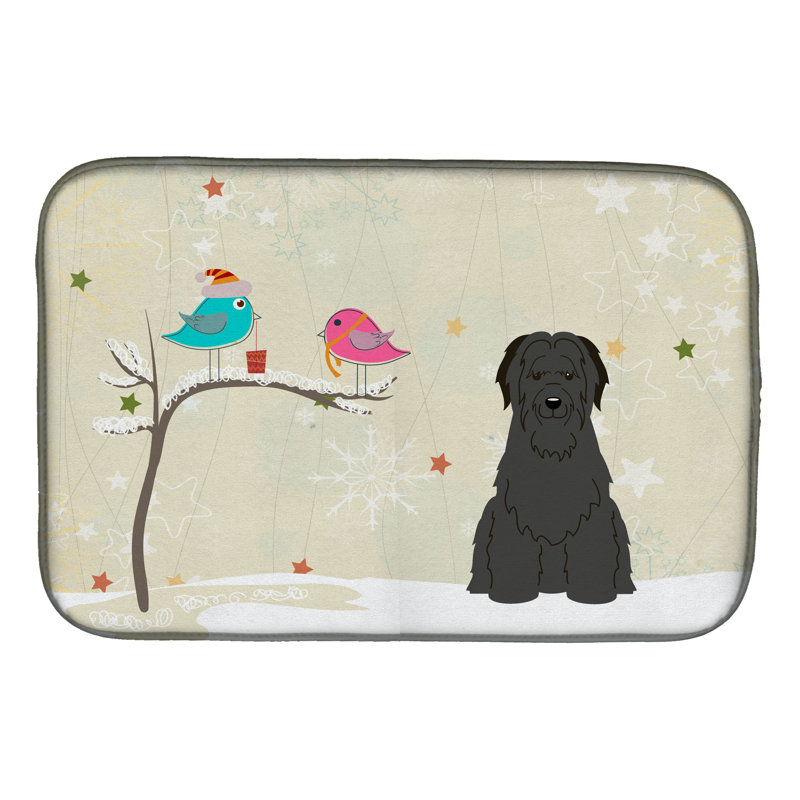 Tapis de noël entre amis brie, Noir