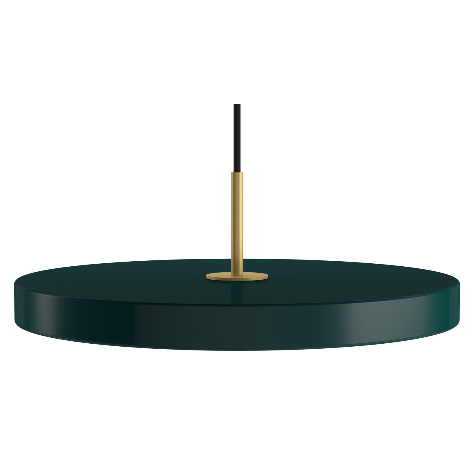 Ivan Single Light Metal Dimmable LED Pendant, Forest Green