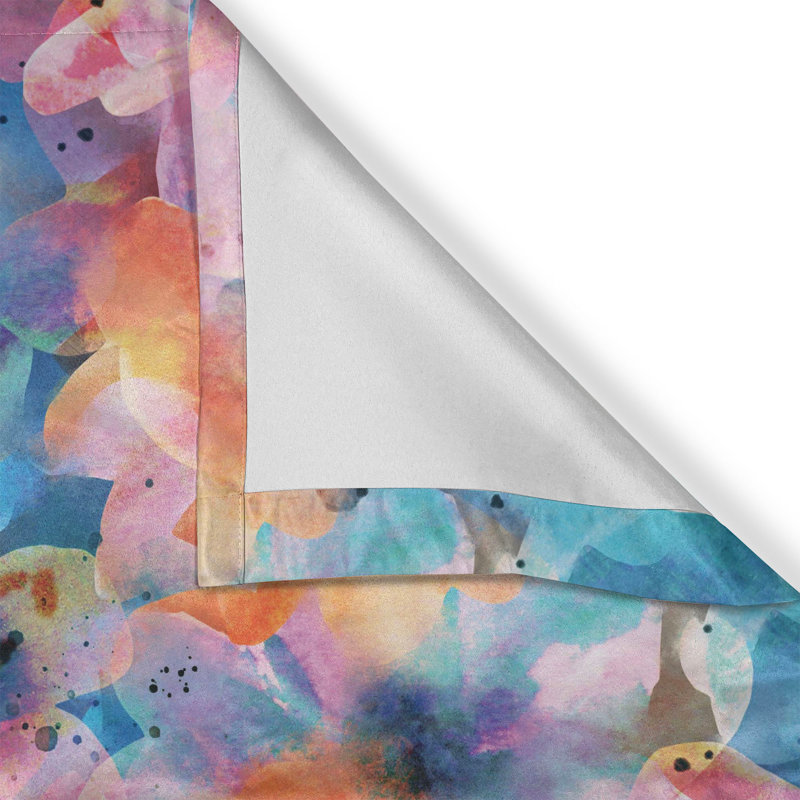 Broomall Polyester Semi Sheer Curtain Pair,  140cm W x 265cm L