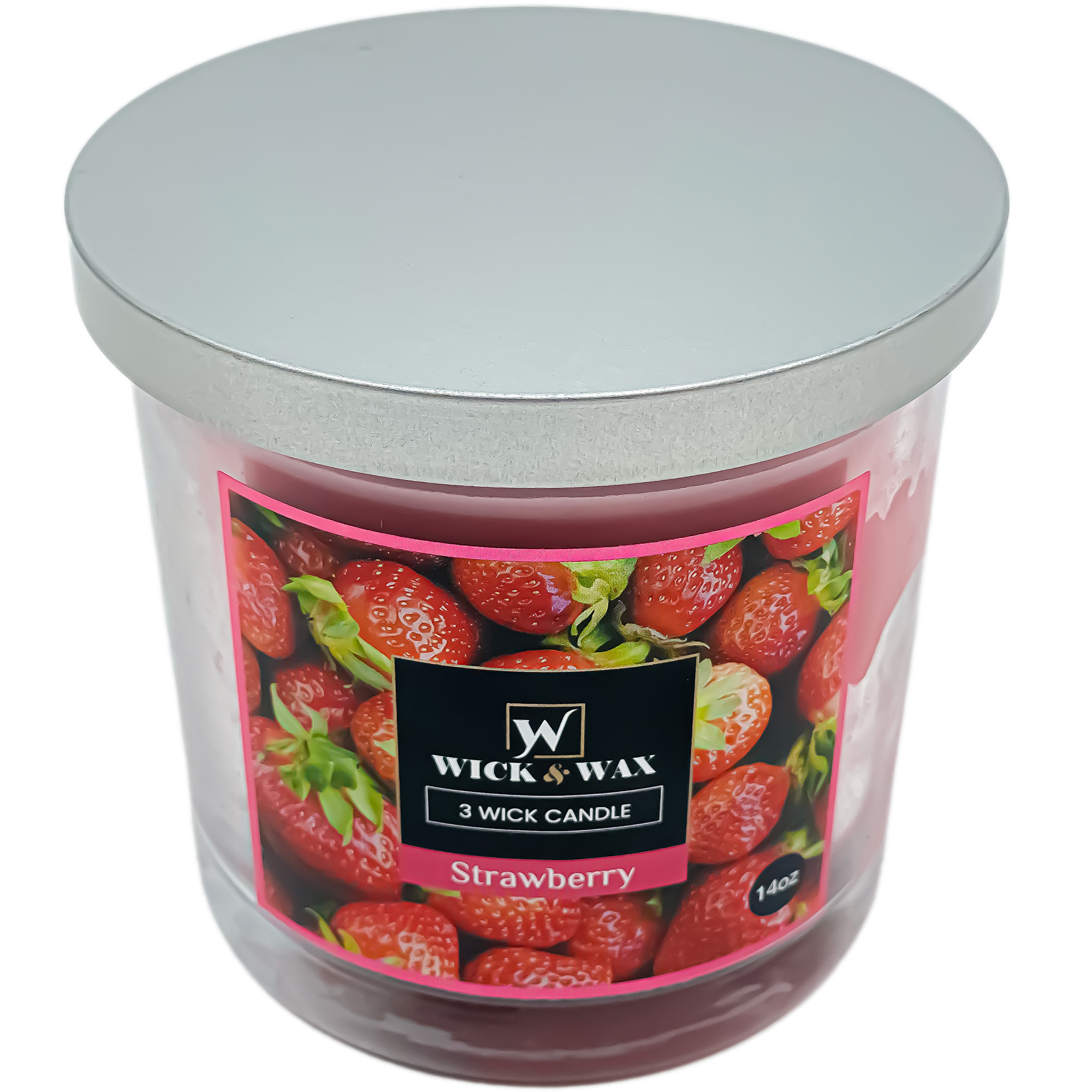 Nicole Fantini Collection Strawberry Breeze Scented Jar Candle (3wick