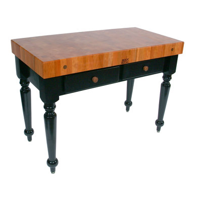 Rouge et Noir Le Rustica Table by John Boos