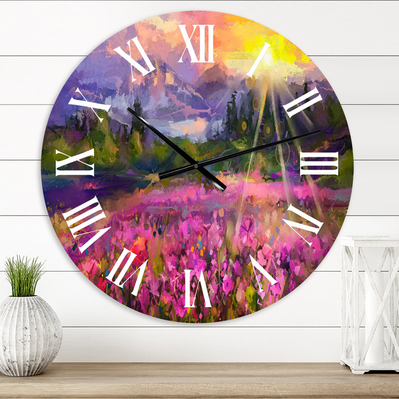 Horloge murale campagnarde, Surdimensionné