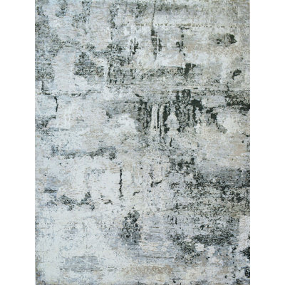 Tapis rectangulaire noué à la main