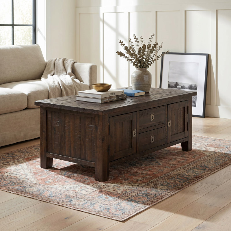 Mariama Solid Wood Top Coffee Table