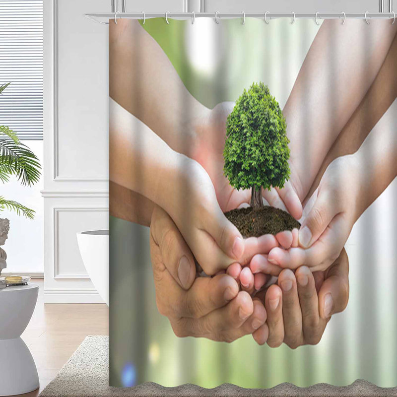 Rideau de douche Tree Family, 72" L x 78" W