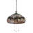 3 - Light Glass Dome Chandelier
