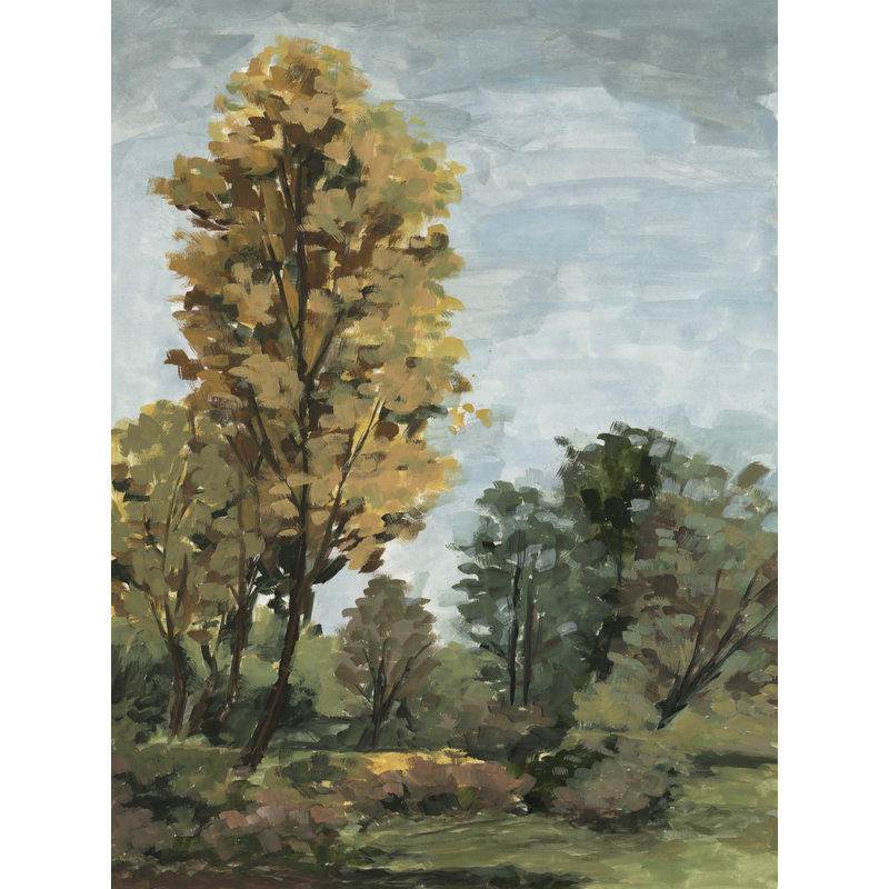 Ochre Autumn Meadow I by Melissa Wang - Wrapped Canvas Print, 76 cm H x 51 cm W