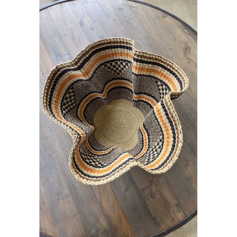 Handwoven Wave Basket