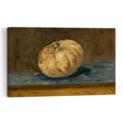 The Melon, C. 1880 Abstract Contemporary Wall Art Print by Edouard Manet - 1 Piece Wrapped Canvas Wall Art