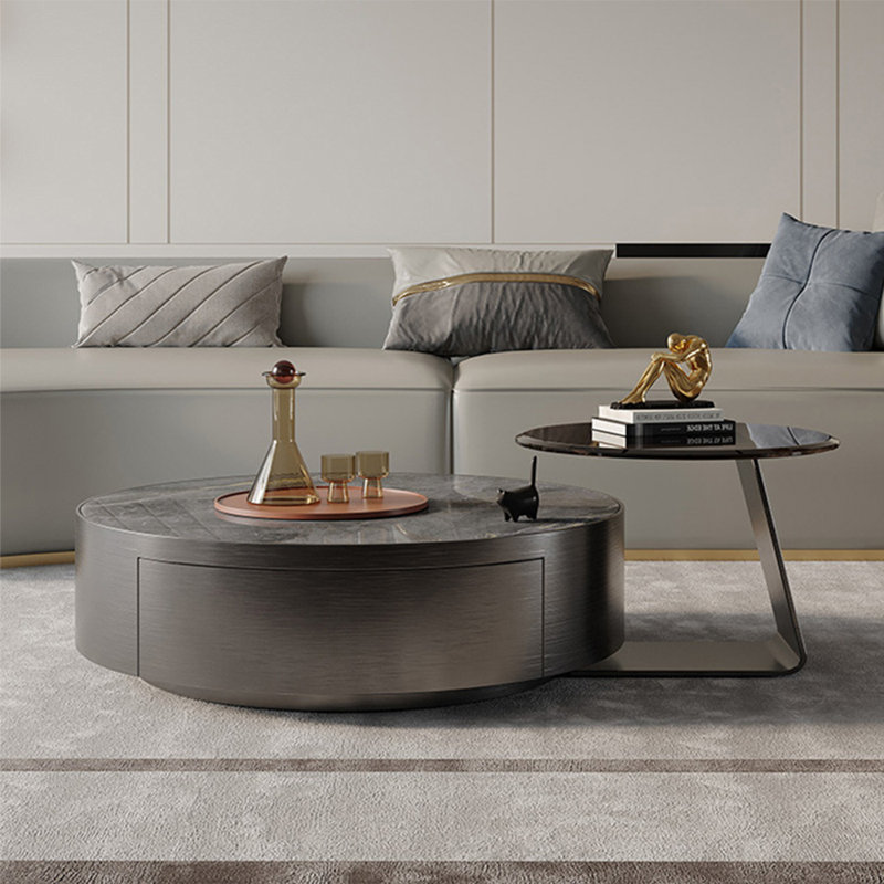 Ensemble de tables basses modernes et minimalistes, H 12,99 po x L 31,50 po x l 31,50 po
