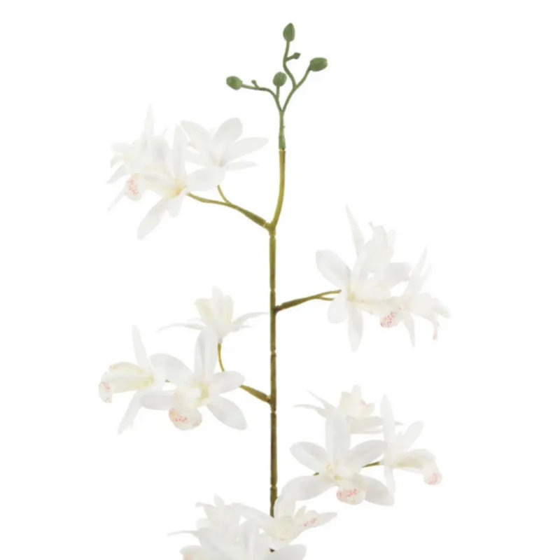 22.5" Artificial White Orchid in Vanda Pot