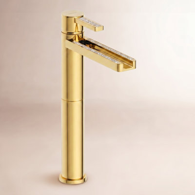 Capri Swarovski Crystal Single-Hole Single-Handle Bathroom Faucet