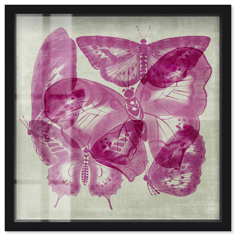 «Fluttering Wings», impression de papillon par Art Remedy, H 13 po x l 13 po, Noir
