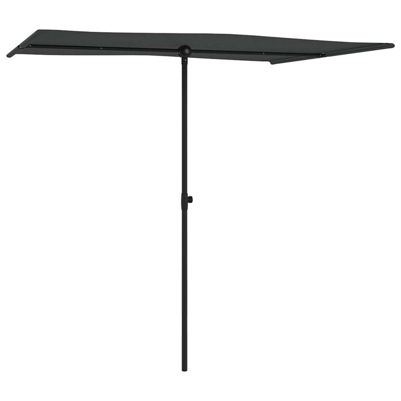 Parasol de jardin anthracite à hauteur réglable, Anthracite
