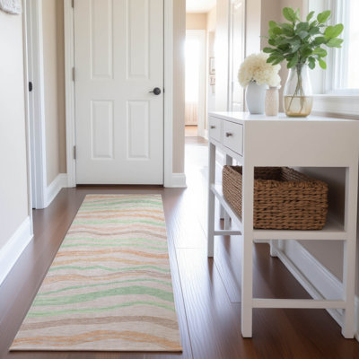 Premium Machine Washable Harjo AMF1581 Stripes Rug