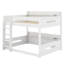 Cadre de lit superposé contemporain avec tablettes de rangement et ports USB-128979128