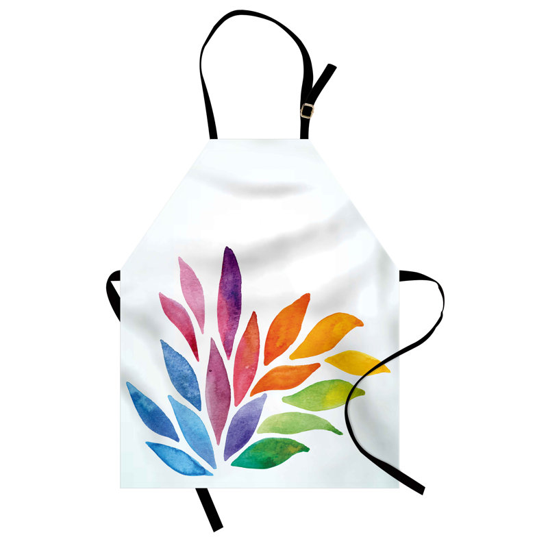 Multicolore, tablier floral East Urban Home unisexe, arc-en-ciel, adulte
