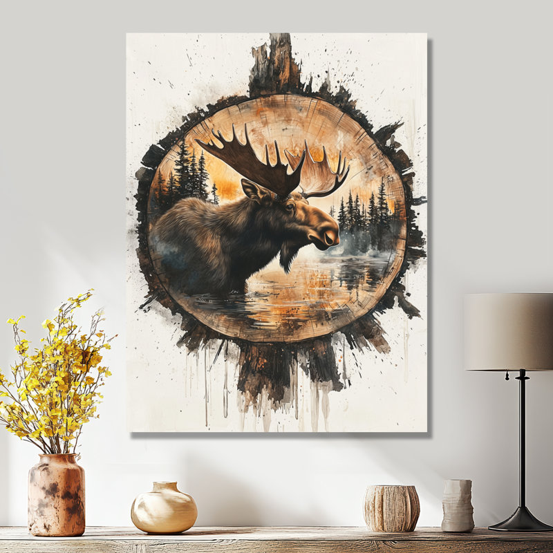 Glinton - animaux, art mural, H 40 po x l 30 po, Toile tendue, Ne s’applique pas