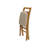 Stakmore Shaker Ladder Back Folding Chair, Oak Frame with Blush Fabric-128730255