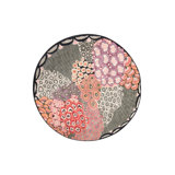 Rug & Kilim’S Mid-Century Modern Circle Rug In Green-Gray All Over Pattern