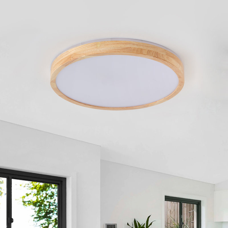 1-Round white LED dimmable acrylic ceiling light