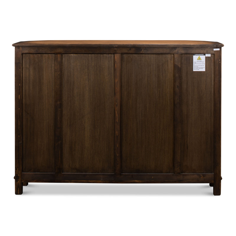Brooks 63'' W Solid Wood Sideboard, Brown