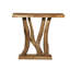 Petite console à tronc d'arbre en bois de teck brun Dunand 35 po x 14 po x 32 po